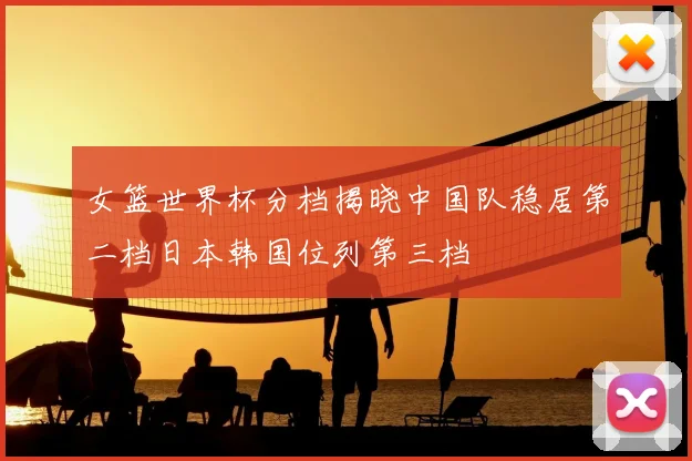 女篮世界杯分档揭晓中国队稳居第二档日本韩国位列第三档